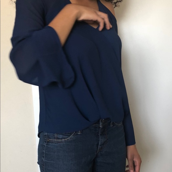 Navy Blue Blouse Naked Zebra - Picture 7 of 8